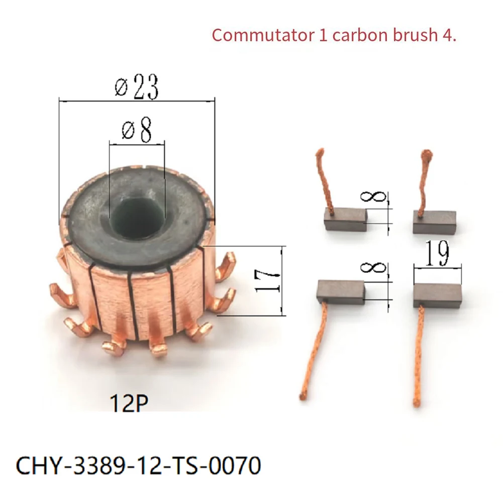 For Toyota Enhanced Airflow Commutator Set Automobile Maintenance Optimal Performance Restores Efficient Airflow