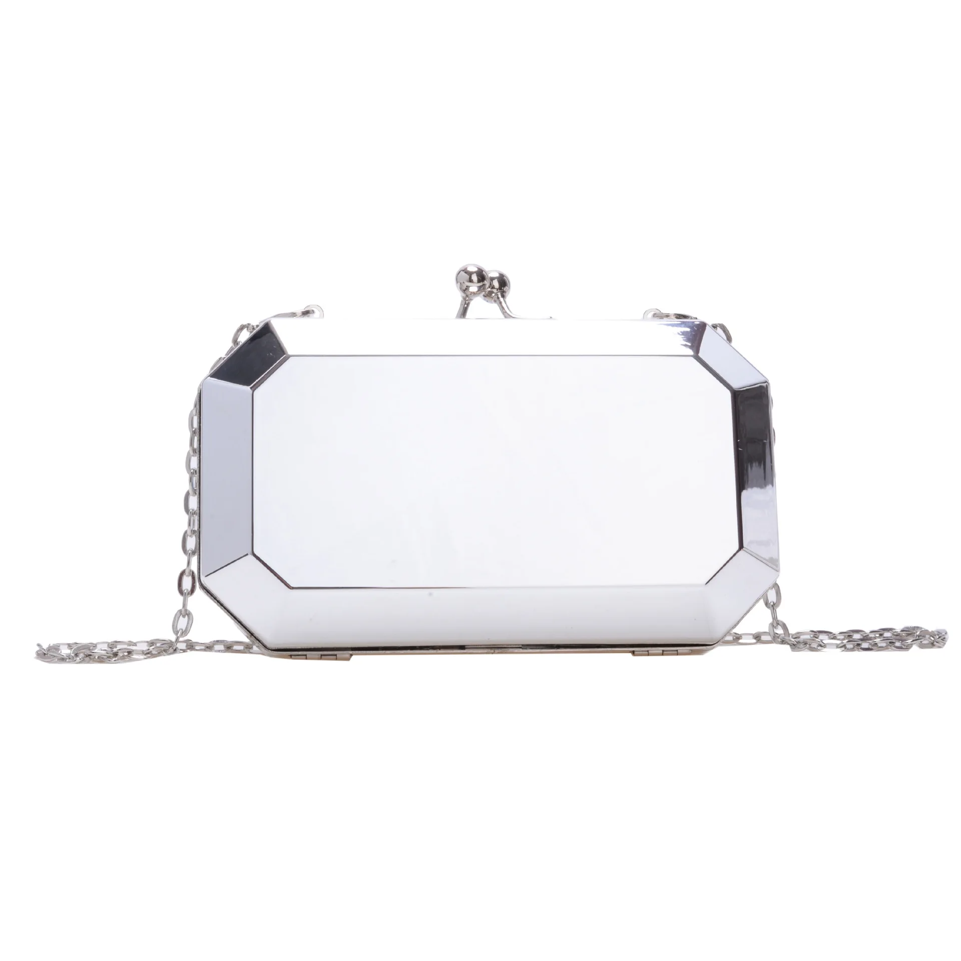 Gold Silver PVC Box Shoulder Bag Design Party Evening Clutch Bag Designer Chain Crossbody Bags Purses And Handbag