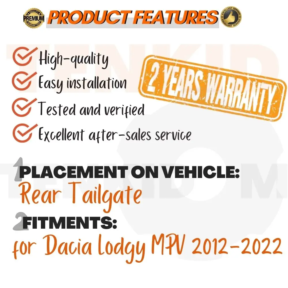 

Подъемные опоры для Dacia Lodgy MPV 2012-2022, амортизаторы задней двери, амортизаторы, пружины, реквизит, амортизаторы