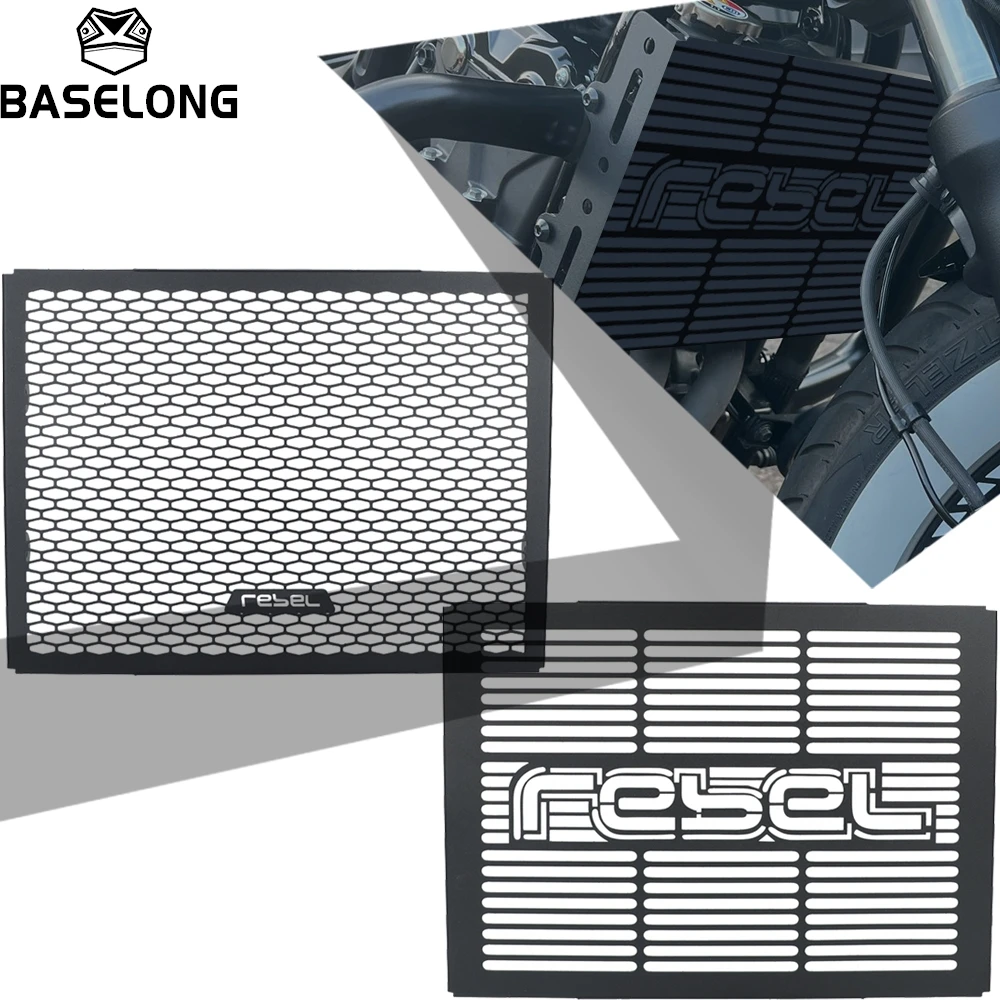 

Motorcycle Radiator Grille Guard Cover For Honda REBEL300 REBEL500 2025 2026 Rebel 300 500 CMX/CM 500/300 2017-2024 2023 2022