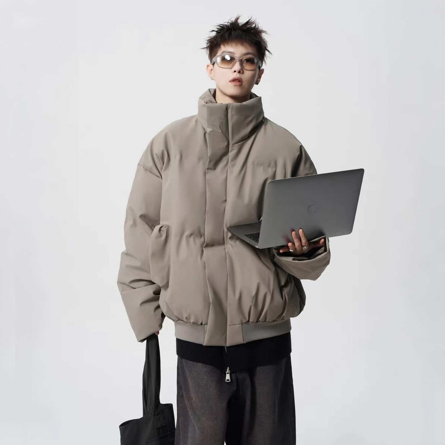 

Vintage ort American Sle Jaet Cotton Coat Men's Women's Winter High Street Cool Motorcycle Leather Cotton Clothes