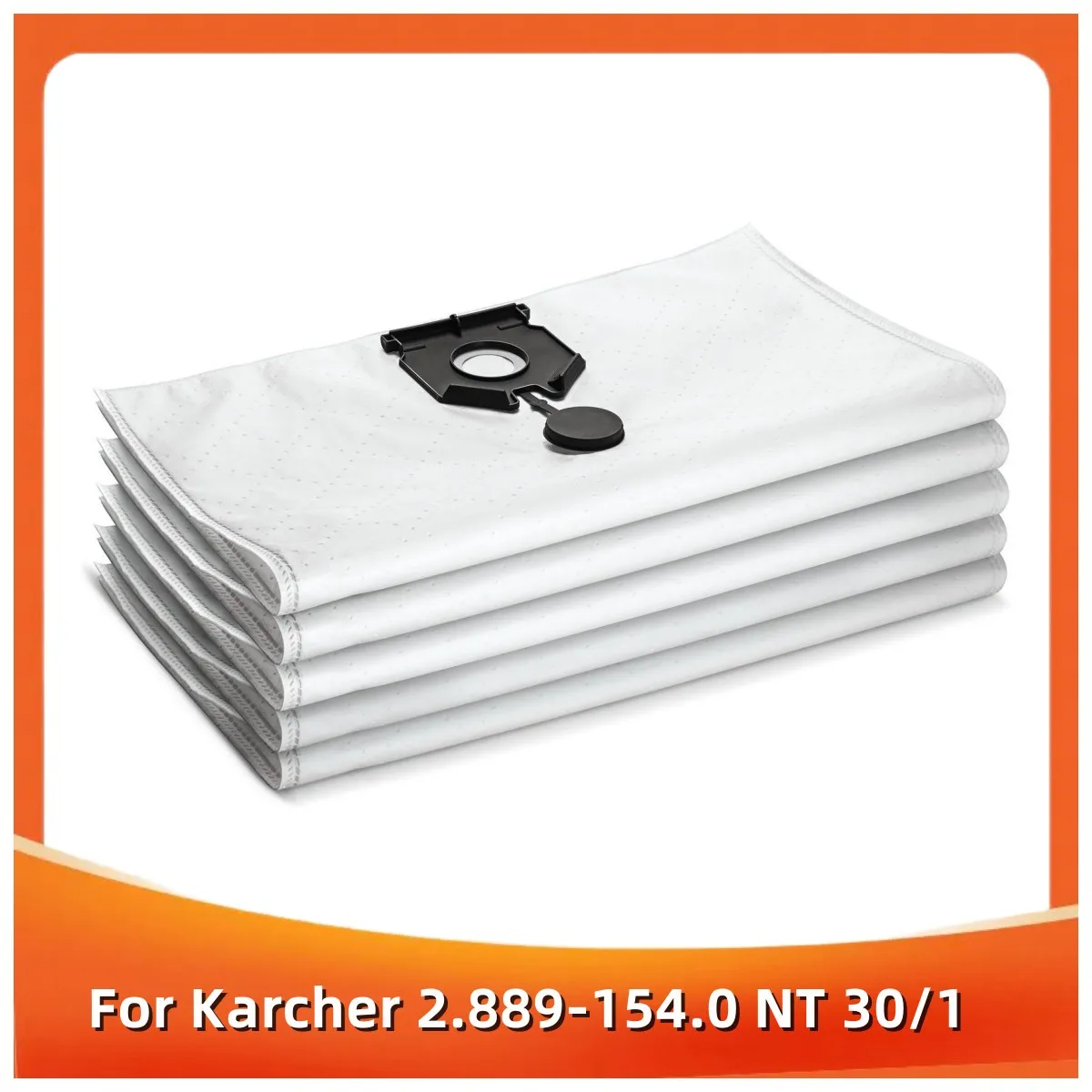 Sacos de pó para aspirador de pó, adequados para Kärcher 2.889-154.0 NT 30/1 NT 40/1 30L, peças e acessórios para aspirador de pó