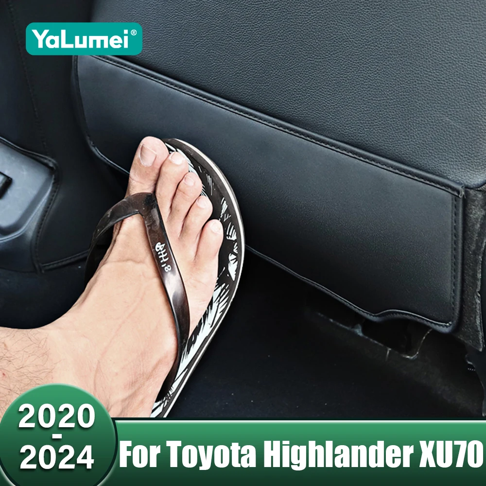 

Car Seat Back Anti Kick Protective Mat Child Anti Dirty Pad For Toyota Highlander XU70 Kluger 2020 2021 2022 2023 2024 Hybrid