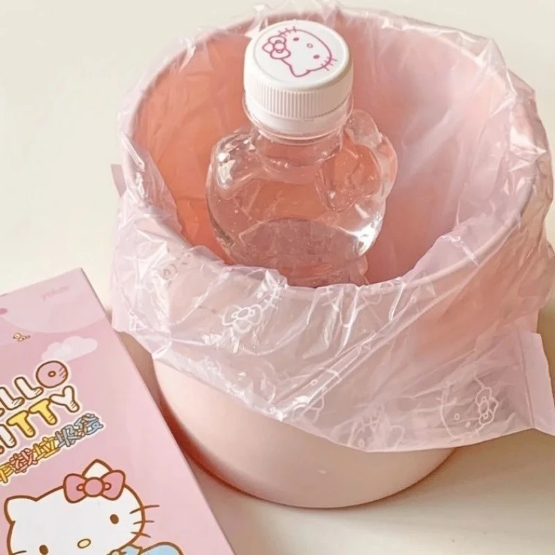 New creative cartoon cute Hello kitty pattern simple and fashionable car home dual-use disposable portable plastic garbage bag