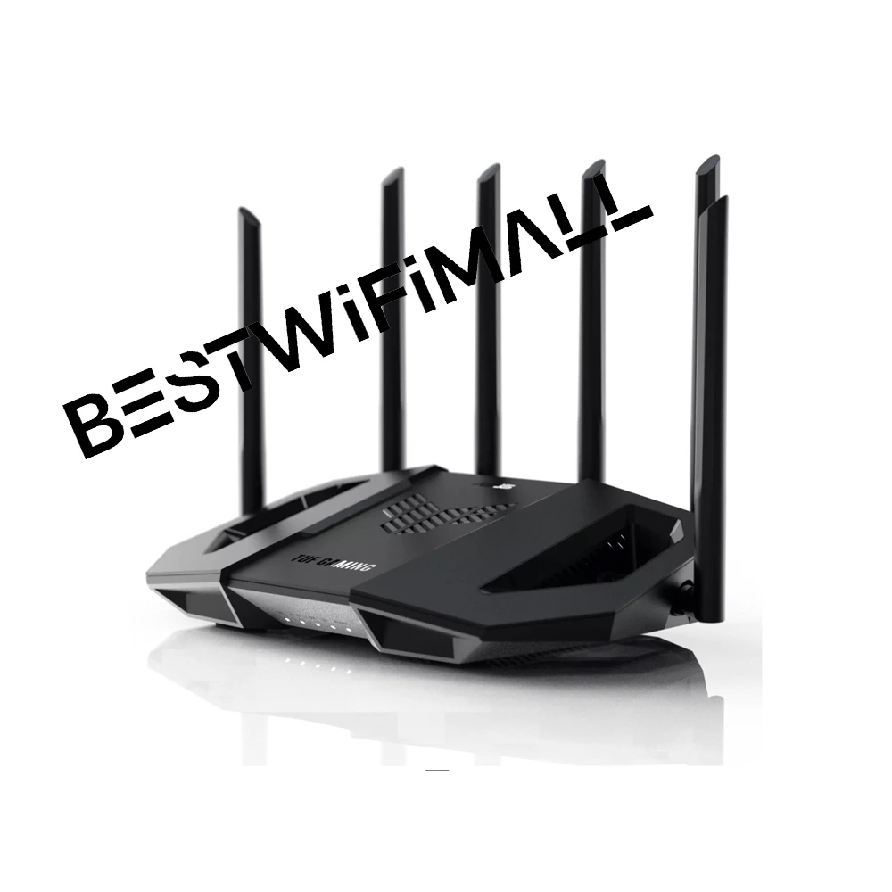 ASUS TUF-BE6500 Dual-Band BE6500 WiFi 7 AiMesh Router 2.5G Port x4, HyperFibre Ready 802.11BE Support OFDMA VPN PPPoE QoS IPv6