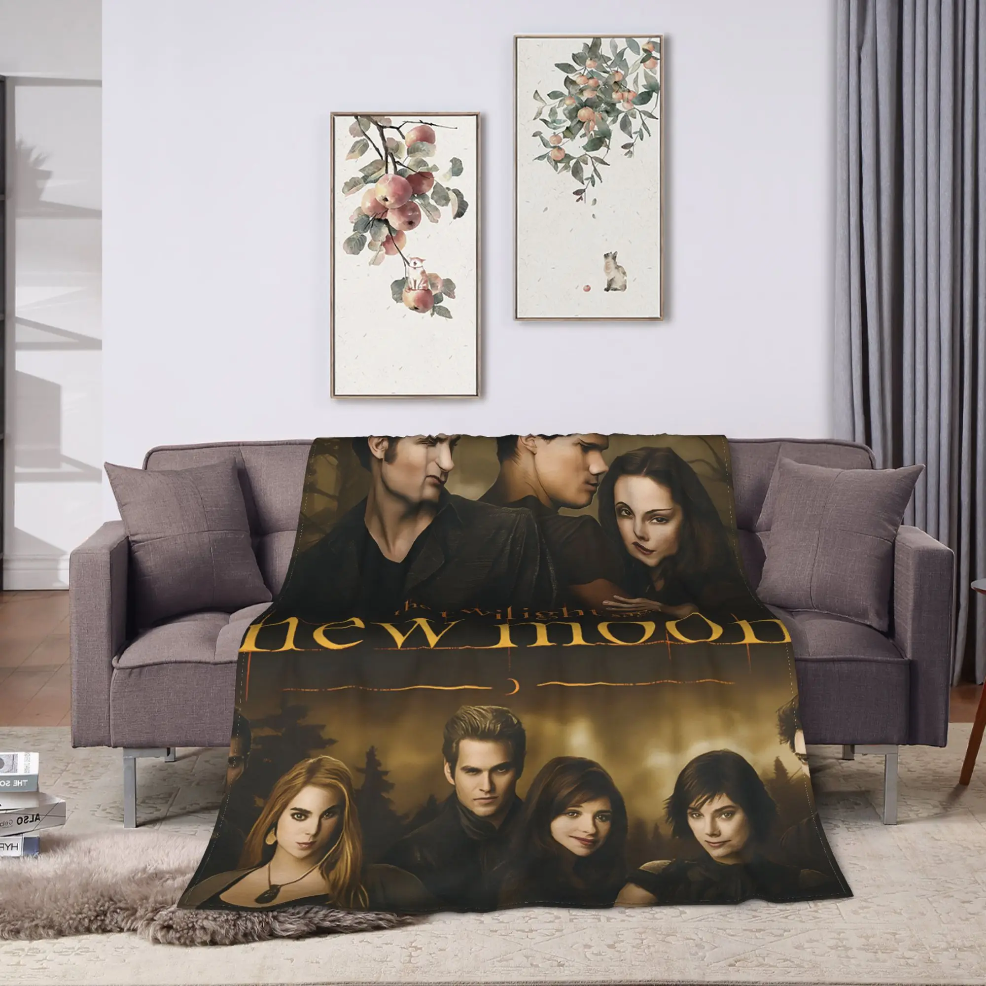 بطانية دافئة بنات بنين طائرة السفر جاكوب الشفق ساغا رمي بطانية الفانيلا المفرش الأريكة السرير نمط أريكة غطاء سرير