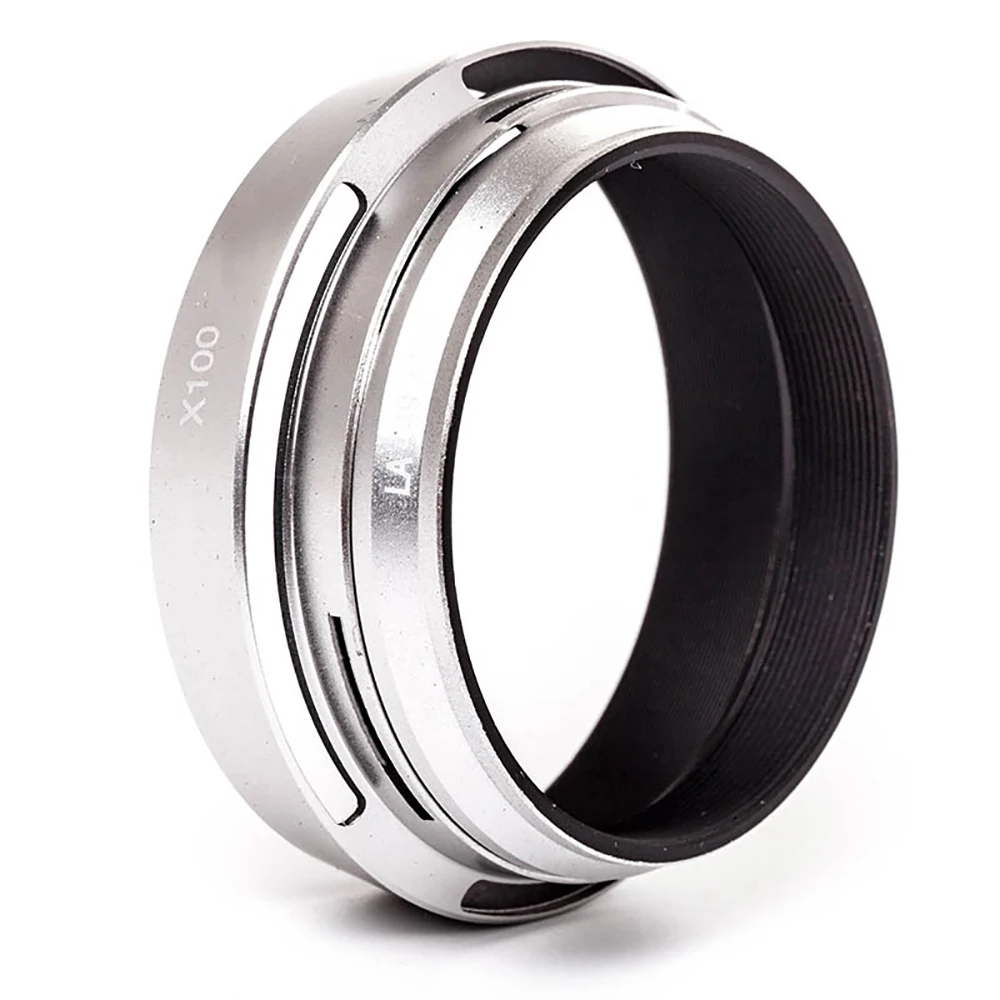 LinGo Screw Adapter Ring 49mm Metal Camera Lens Hood for FUJIFILM X100 X100S X100T X100F Replacement Lens Accessories