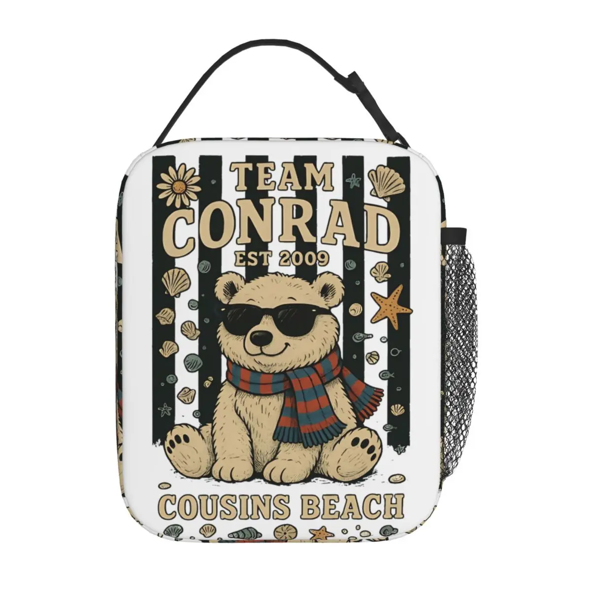 Team Conrad Junior Mint Bear The Summer I Turned Pretty Bolsa de almuerzo con aislamiento Bolsa térmica reutilizable a prueba de fugas Tote Lunch Box Travel