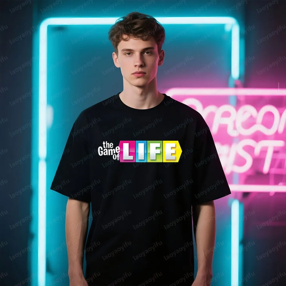 Camiseta con estampado de juego de mesa Popular The Game of Life para hombre y mujer, camiseta informal de moda Universal con cuello redondo, camiseta sencilla para la vida diaria