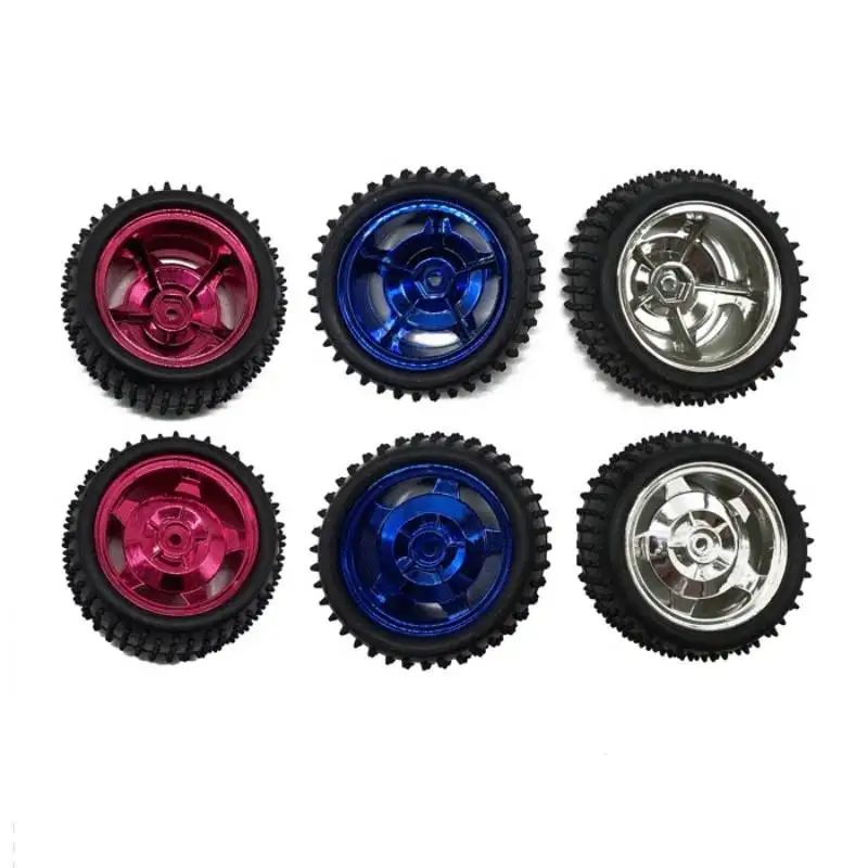 85mm Hexagonal Hole Rubber Wheel, Special Chassis Wheel for Smart Car Robots, with Hexagonal Coupling