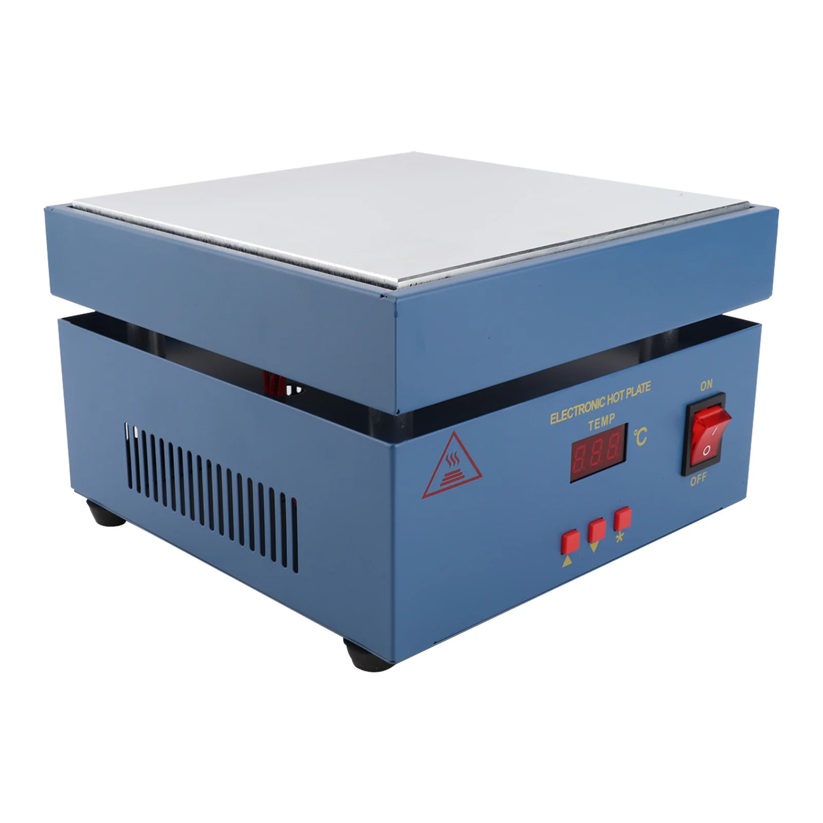 200*200mm Heating Station LED Microcomputer Electric Heating Plate Preheating Station 800W