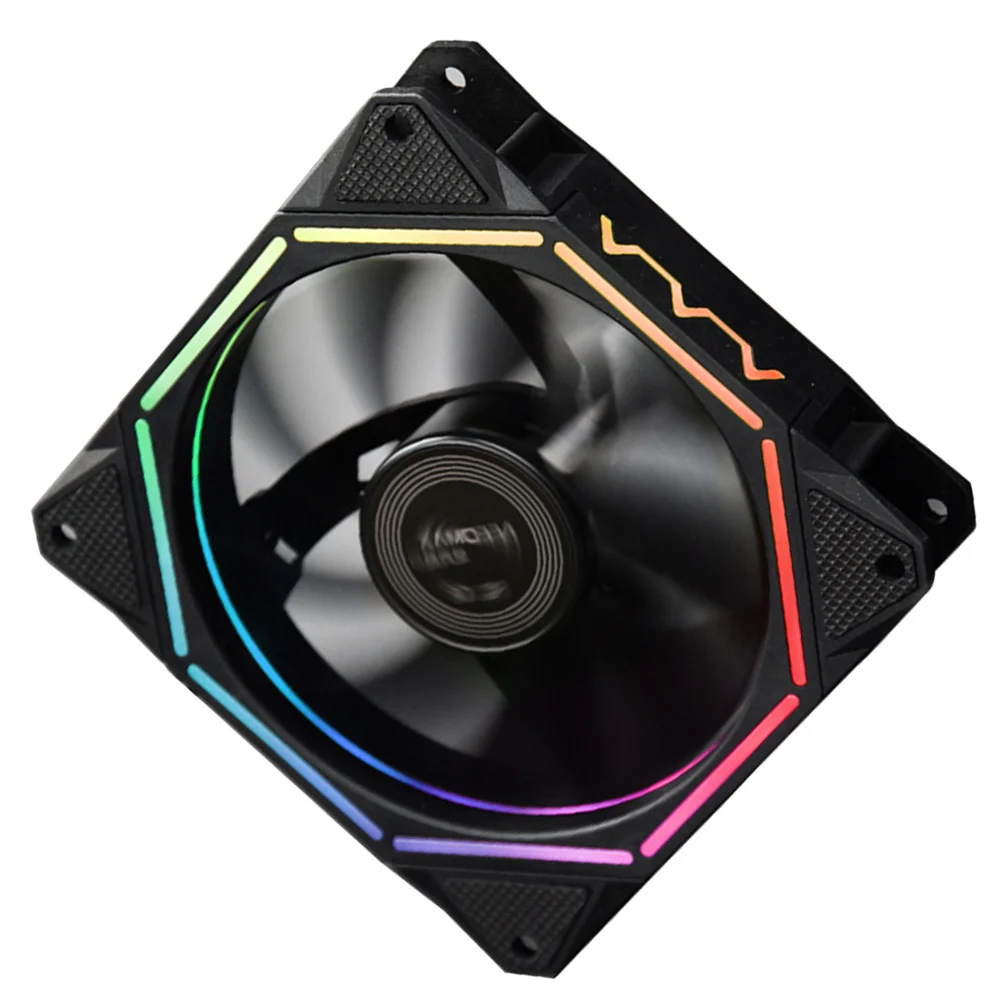 

Computer Cooling Fan Argb 12cm Desktop Computer Radiator Air Cooler Hydraulic Bearing Shock Absorbing Pads CPU Cooler
