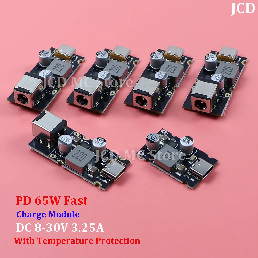 

1piece QC 4.0/3.0 Type-C USB PD65W Fast Charging Adapter Module DC8-32V 3.25A 65W Step-Down Module For Huawei SCP/FCP Apple PD
