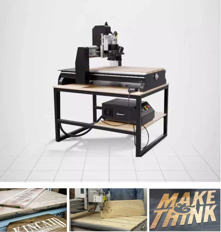 Mini Desktop 6090 CNC Router High-Speed ATC Woodworking Machine Single Spindle PVC Advertising New Condition Vacuum Table