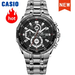 Casio-reloj analógico de cuarzo para hombre, accesorio de pulsera resistente al agua 100m con cronógrafo, complemento masculino de marca de lujo con diseño militar, serie Edifice