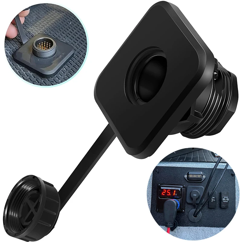 7ピンコネクタ付きバルクヘッドトランスデューサー、livescope-plus-lvs34-xr-lvs62トランスデューサー用、クイック接続・切断機能付き