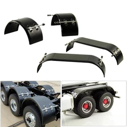 Metal Rear Mudguards Fender Wheel Covers for 1/14 Tamiya RC Truck Car For scania For volvo