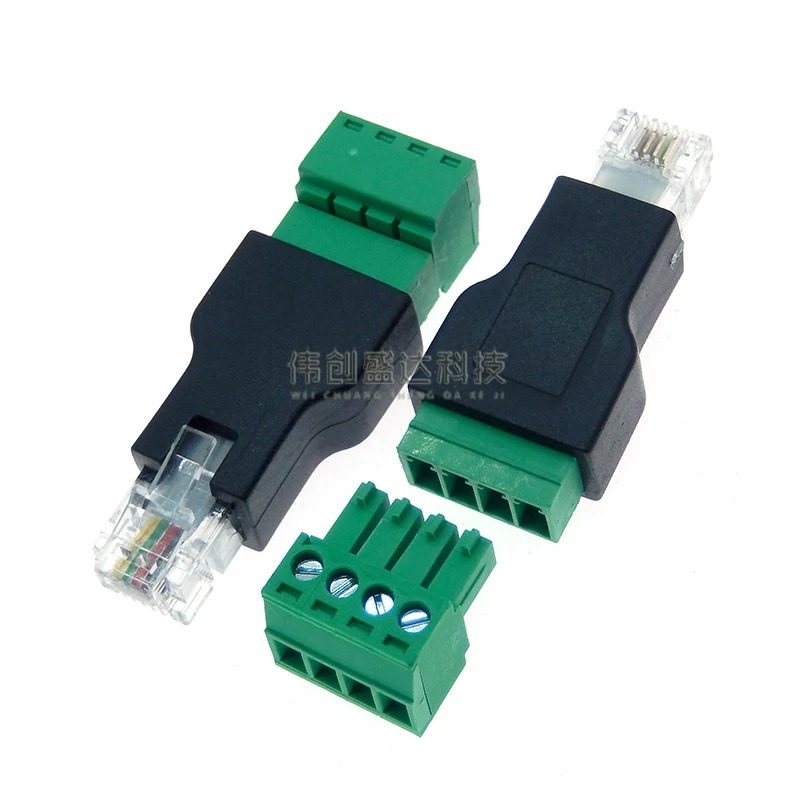 1pcs High Quality RJ45 To Screw Terminal Adaptor RJ45 Female To 8 Pin Connector RJ45 Splitter For CCTV DVR CCTV Accessories