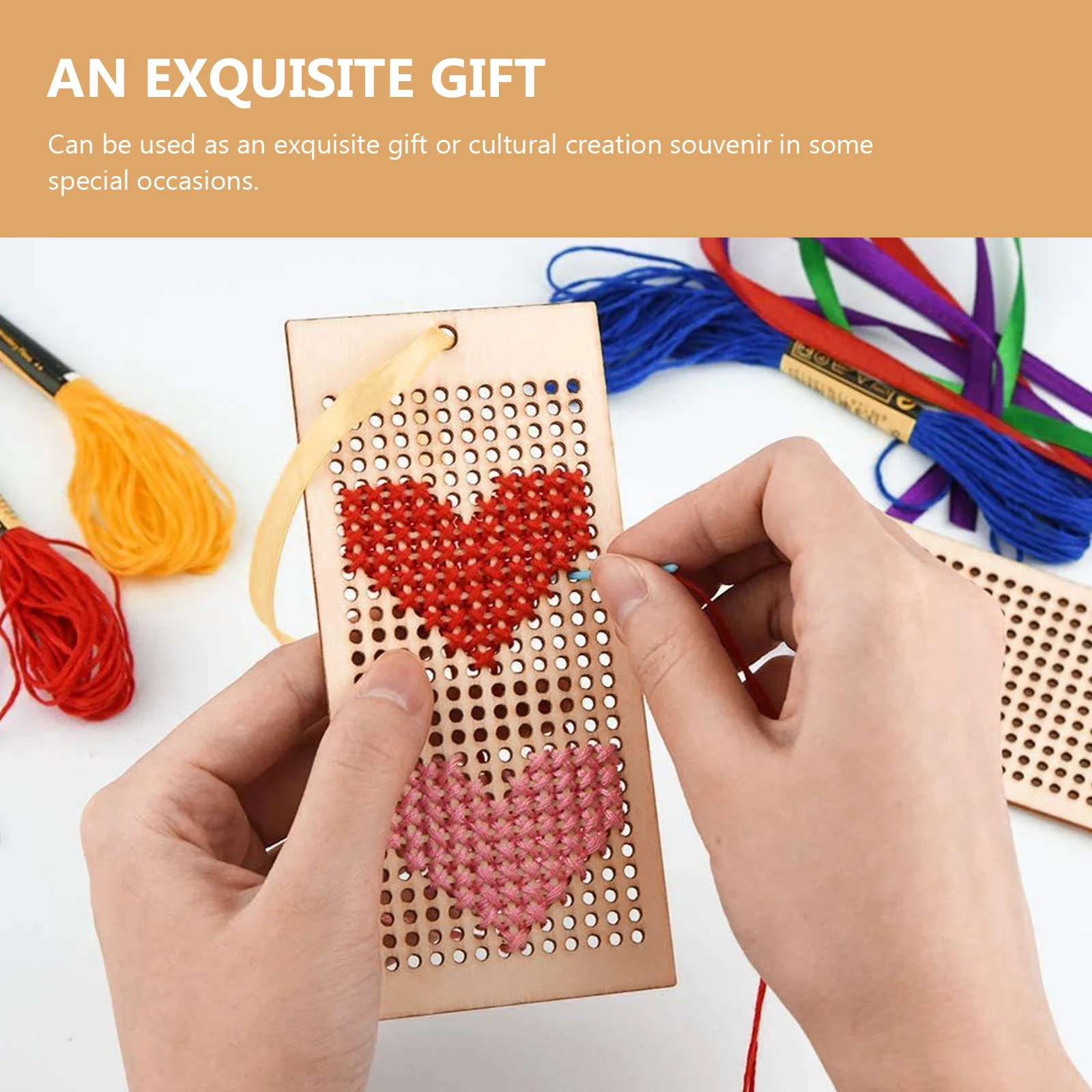 

8Pcs Wooden Hollow-Out Bookmarks DIY Embroidery Bookmarks Blank Wood Book Marks Student Reading Accessories DIY Book Marks