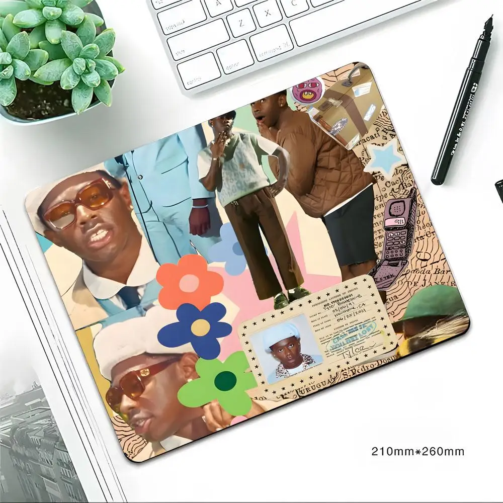 لوحة ماوس تايلر لصبي الزهور ، وسادة ماوس مطاطية صغيرة مانعة للإنزلاق ، سطح مكتب عالمي ، كمبيوتر محمول ، بسيط ، مكتب ، لعبة ، رياضة إلكترونية #3