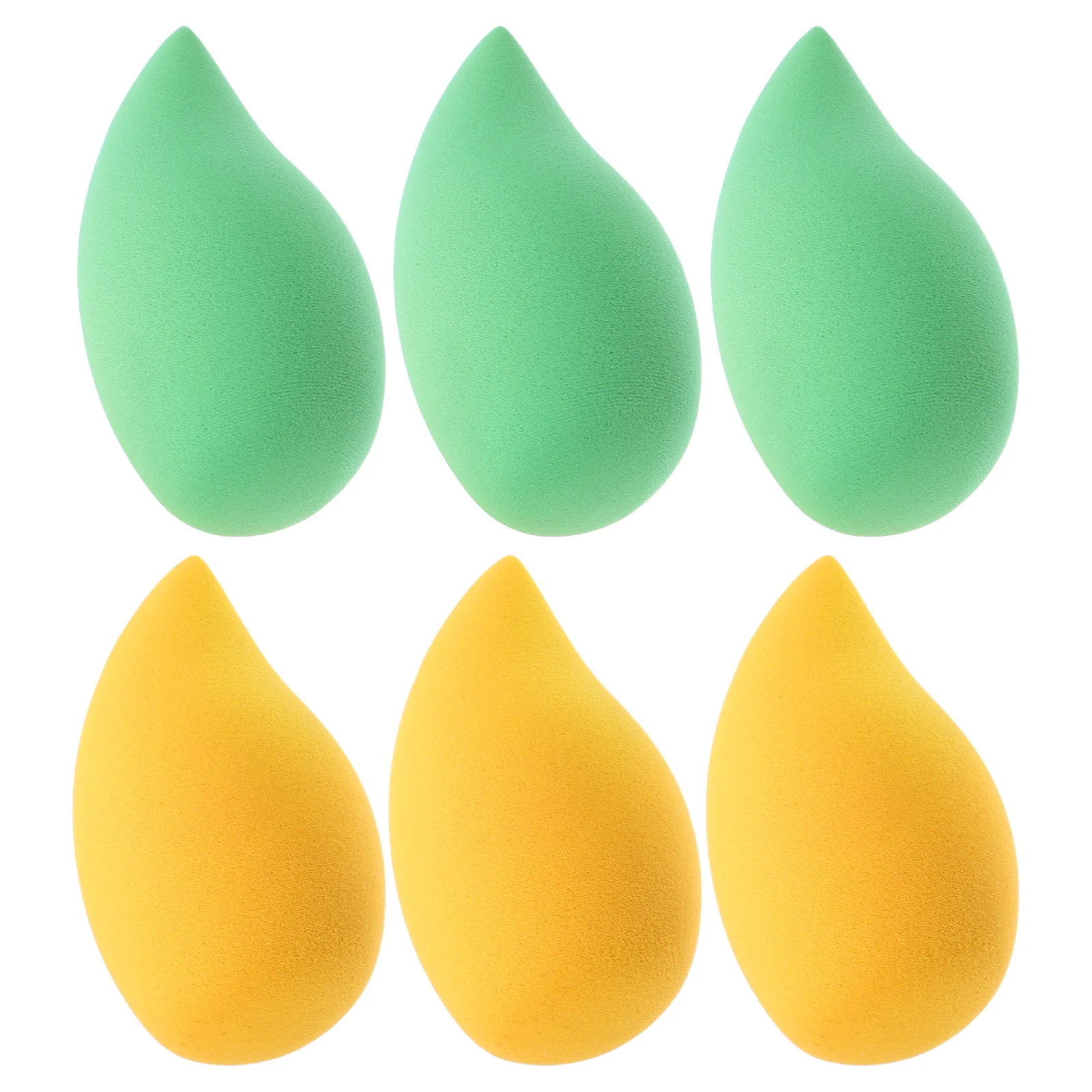 

6pcs Beauty Mango Shape Soft Sponge For Face Girls Foundation Travel Tools Supple Powder Pads