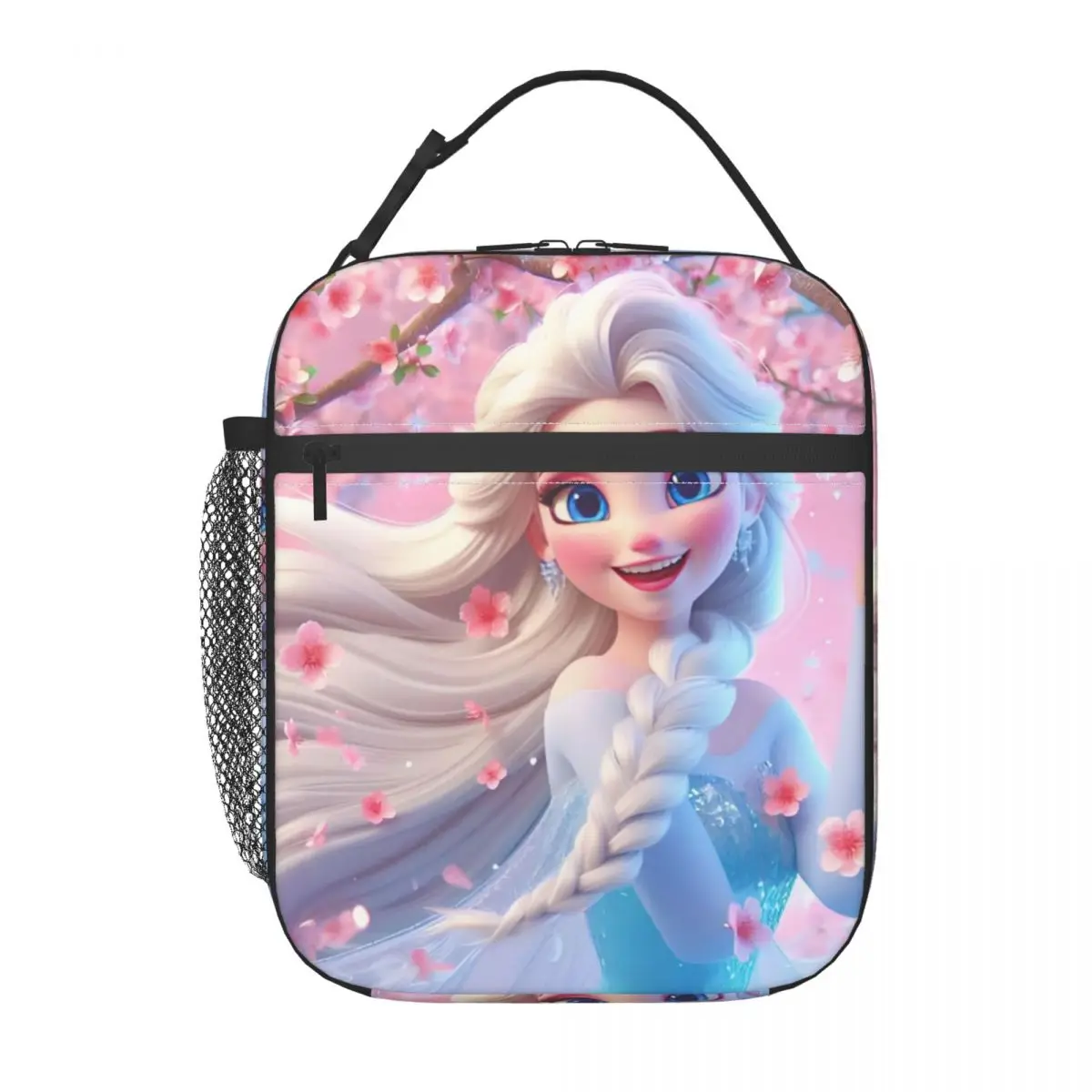 

Custom Frozen Elsa Princess Cute Lunch Bag for Women Thermal Cooler Insulated Bento Box Office Picnic Travel Resuable Tote Bags
