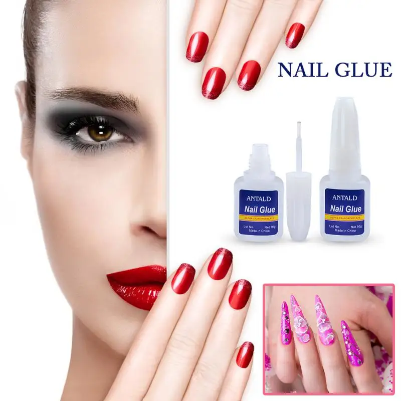 Easy To Use False Nails Cosmetic Tool Glitter Nail Art Lasting Adhesive Rhinestones Nail Glue For False Nails Fast Drying Makeup