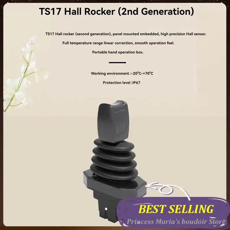 

Single Shaft Push Rod Hall Joystick Hall Effect Fingertip-Operated Joystick Forconstruction Equipment Cranes