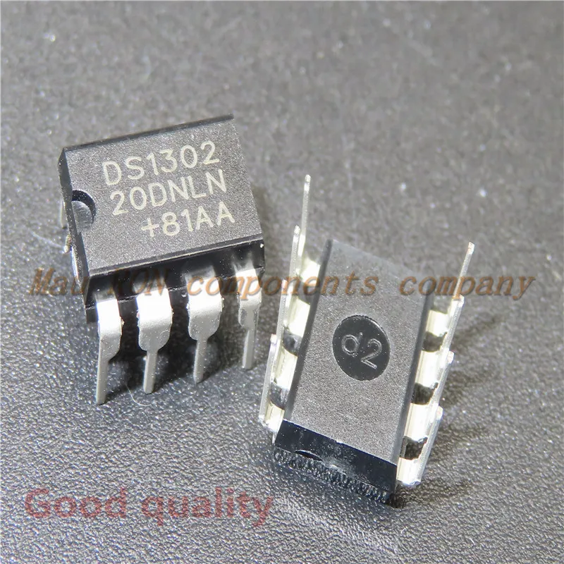 10PCS/LOT  DS1302N DIP8 Trickle Charge Timekeeping Chip DS1302 DIP-8 New original  In Stock