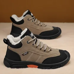 Gorąca wyprzedaż Męskie buty śniegowe Casual Outdoor Plus Cotton Warm Plus Buty męskie Wysokie topy Platforma do chodzenia Męskie buty antypoślizgowe Nowy styl