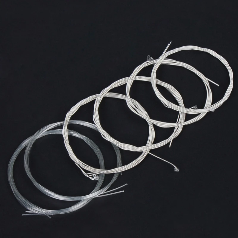 1 Set Arabic Oud Strings,Replacement Oud Strings Set String Instrument Accessory Nylon Silver Plated Alloy Wound String