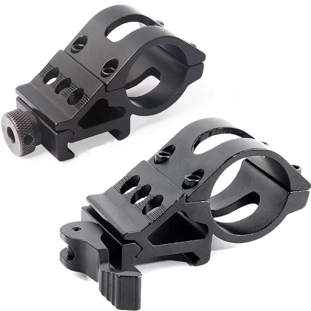 Tactical 25.4mm Scope Mount Flashlight Torch Mounts For 20mm Standard Picatinny/Weaver Rail