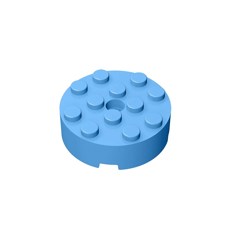 Gobricks GDS-952 Brick, Round 4 x 4 with Hole compatible with lego 87081 DIY Educational Building Blocks Technical