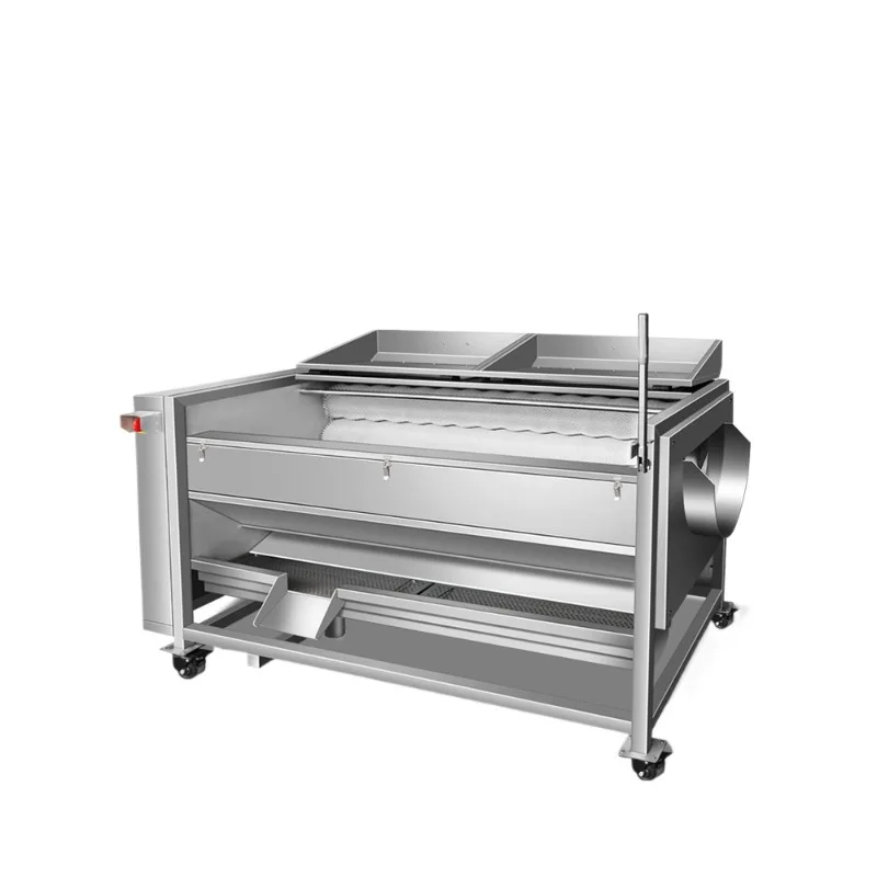 Commercial potato peeler, fully automatic brush cleaning