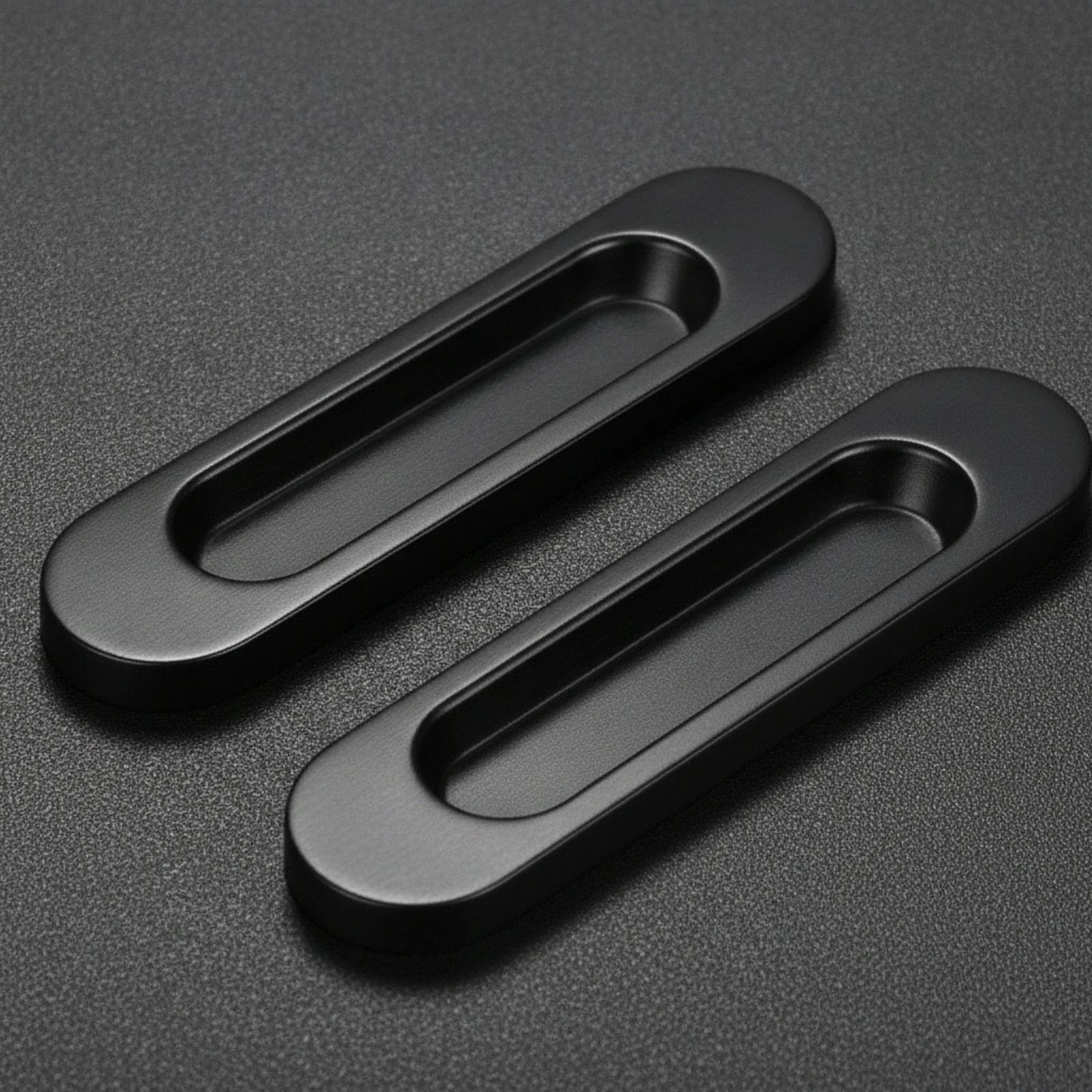 Recessed Pull with Finger Grip Low-Profile Recessed Finger Flush Pull Sliding Door Handle Embedded Space-Saving for Cabinets