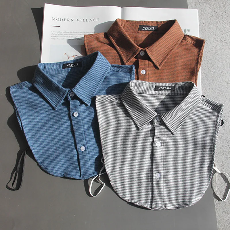 col-detachable-a-carreaux-bleus-en-pur-coton-original-automne-hiver-nouveau-col-decoratif-polyvalent-pour-femme