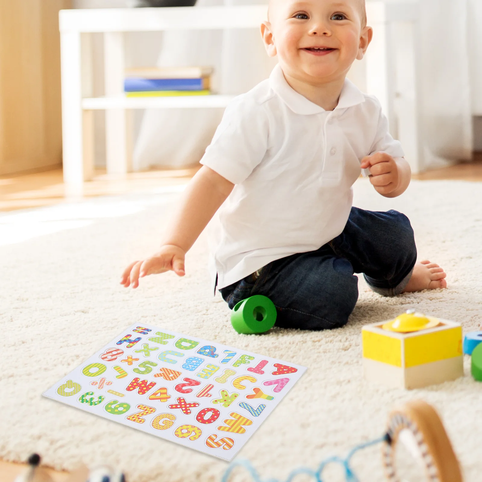 1 ensemble de lettres de l'alphabet magnétiques en bois pour enfants, outil d'éducation précoce, aimants Abc colorés, lettres pour enfants d'âge préscolaire