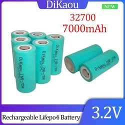 New  3.2V 32700 Lithium Iron Phosphate Rechargeable Battery 7000mAh Large Capacity Suitable for LED Lights and Home Appliances