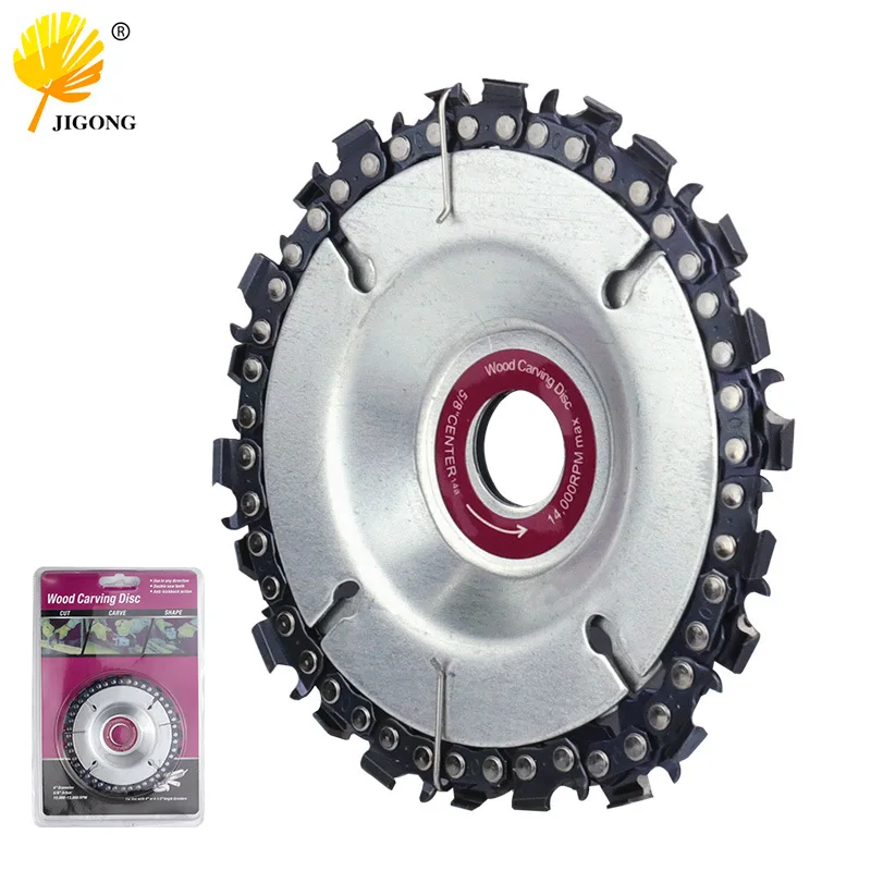 Chain disc for 4 inch angle grinder Wood slotted saw blade, woodworking chain disc Cutting blade Cutting angle grinding disc