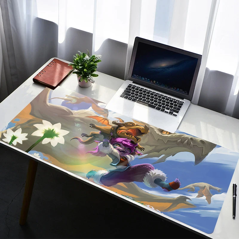

Mouse Pad Laptop Non Slip Extended Desktop Mouse Mat Anime Keyboard Pad L-league of Legends Tristana Gaming Accessories Mousepad