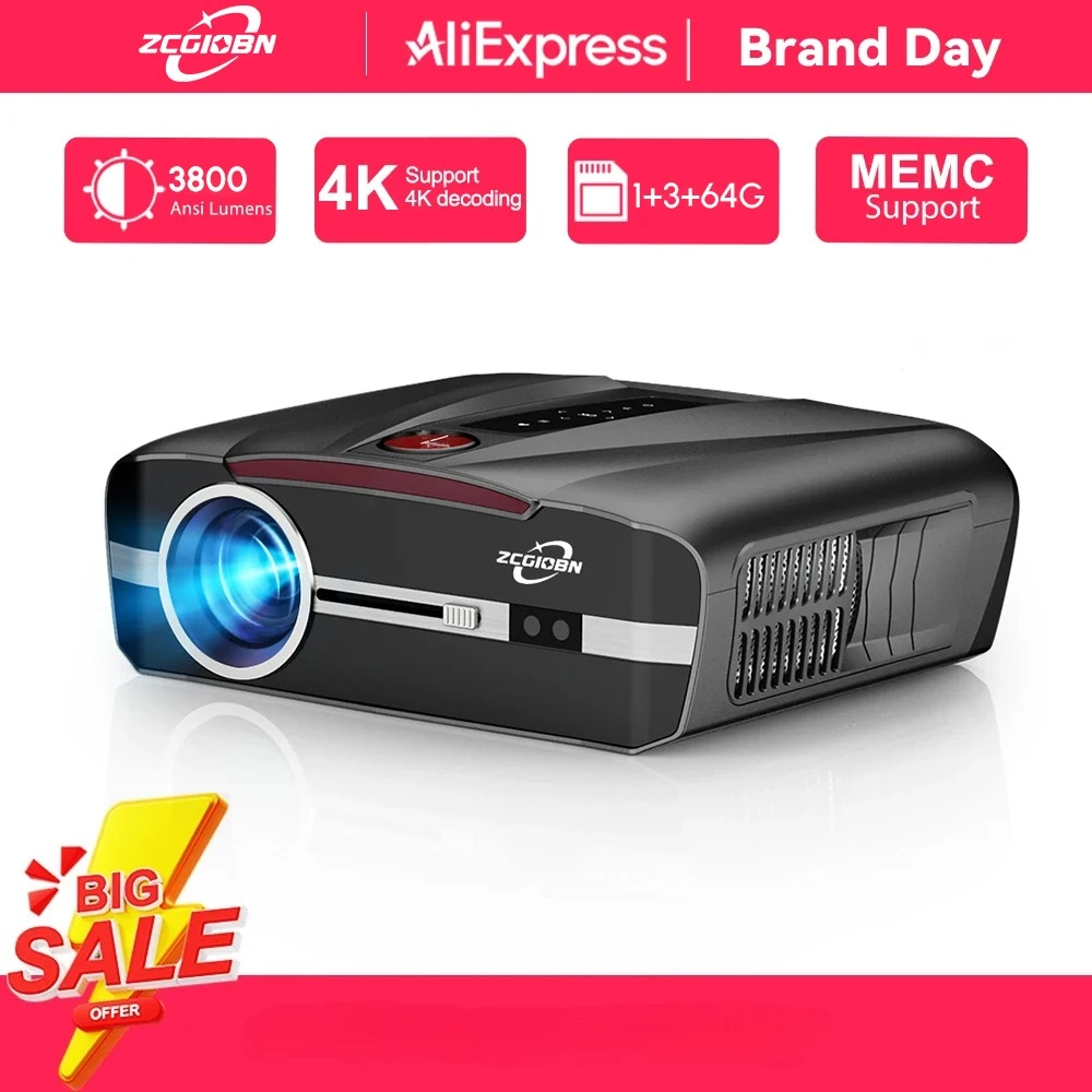 

Проектор 1080P Full HD 4K с Android, Wi-Fi, автофокусом, 3D, Smart, портативный, для домашнего кинотеатра и улицы, высокая яркость, видеопроектор