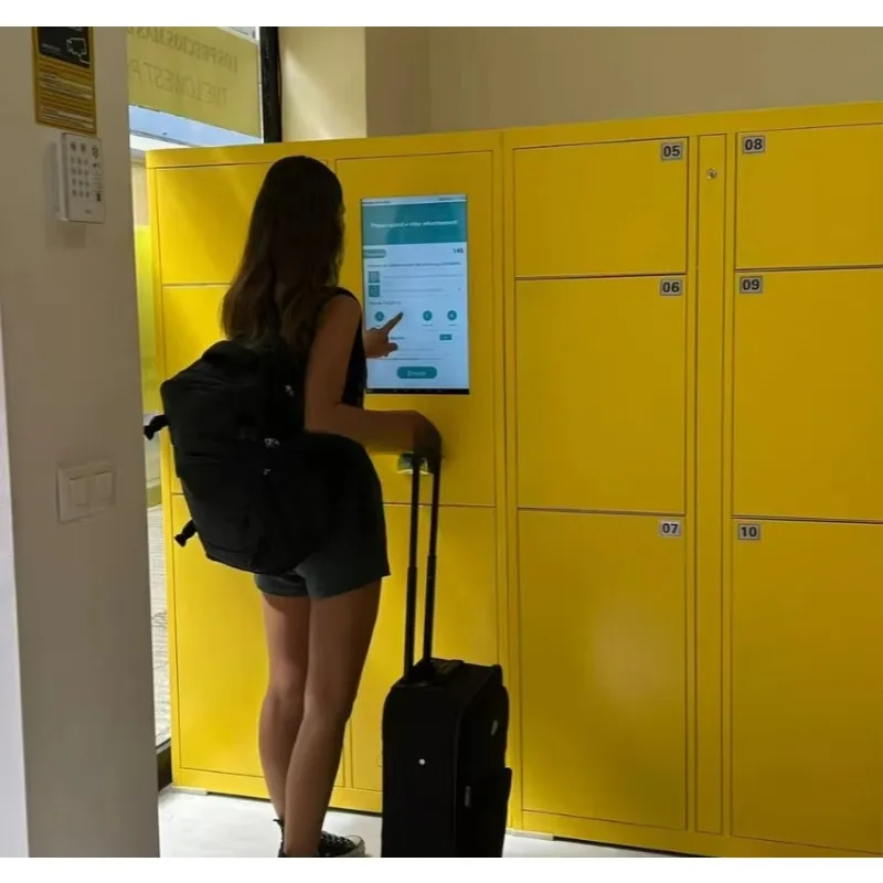 

Beach Luggage Locker with Touch Screen Airport/Railway Station Digital Storage Locker with Software