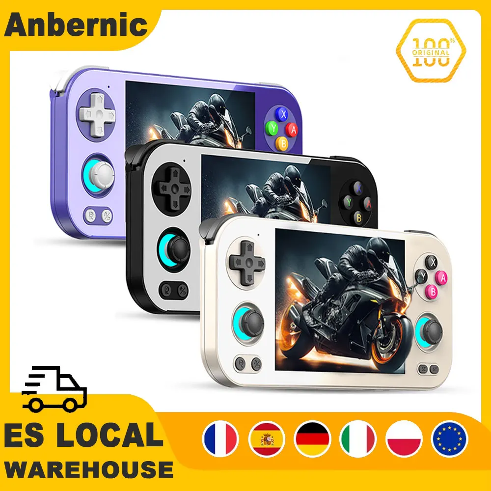 Consola de Juegos Portátil ANBERNIC RG476H Android, Pantalla Táctil Completa HD de 4.7 Pulgadas, Gatillos Hall, Wifi, Reproductor de Videojuegos Retro RG476H