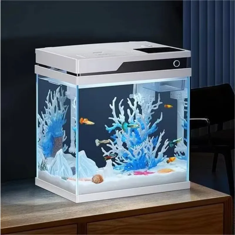 

Multifunctional Coffee Table Tank With Lights Filter Water Pump Smart Glass Aquarium Fish Tank