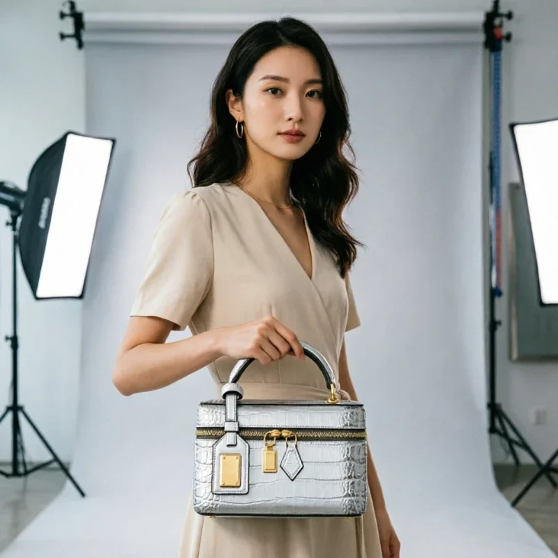 

High-End Unique Stylish Clutch Bag With Vintage Letter Logo Best For Women's Fashion Show Events