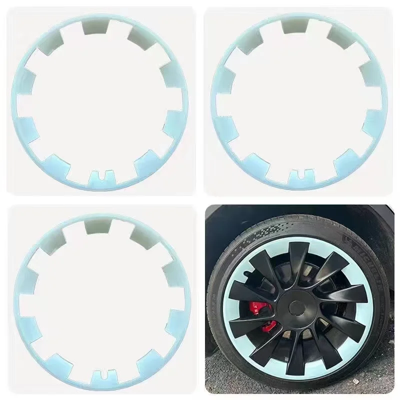 Tesla type wheel protector is designed for rim protector 20 inch 4 PCS wheel protector ABS rim protection accessories