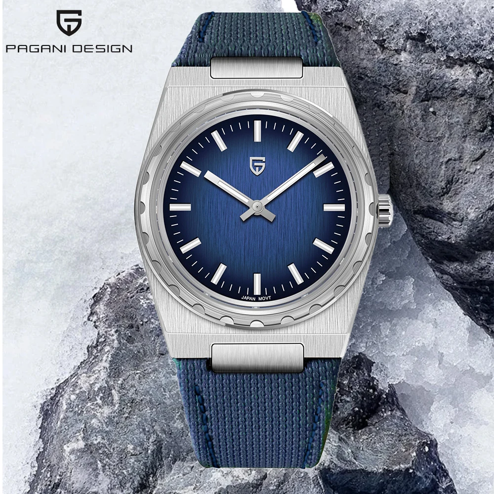 

PAGANI DESIGN 2025new ultra-thin 7mm fashionable men quartz watch 10Bar waterproof leather sapphire C3 Two pointers reloj hombre