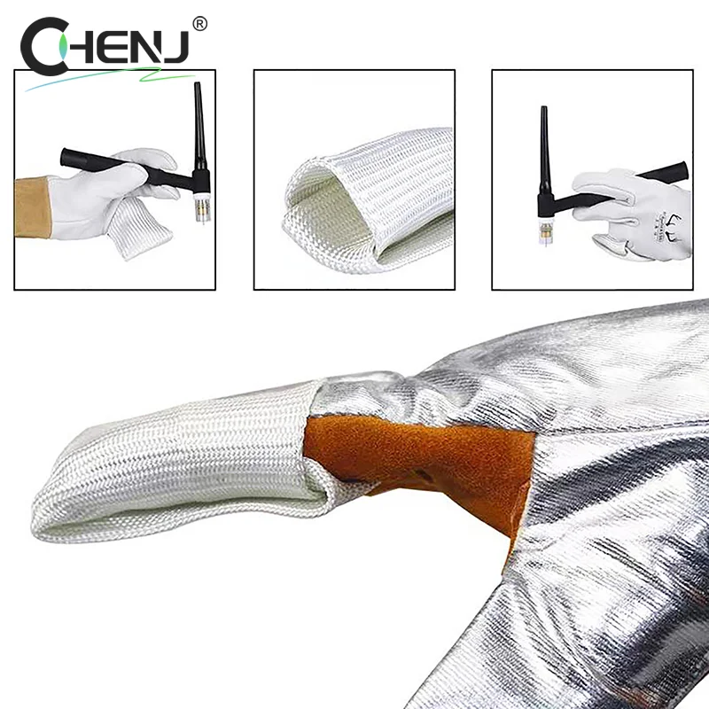 

Finger Tig Welding Gloves, Heat Shield Gloves For Tig Welding Welding Gloves Welding Supplies Accessories