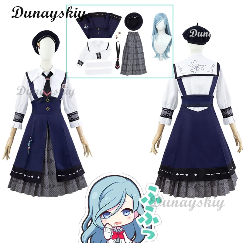 

PJSK Hinomori Shizuku Cosplay Dress Hat Colorful Stage! MORE MORE JUMP! Szk Virtual Idol Stage Costumes Coser Anime Clothing