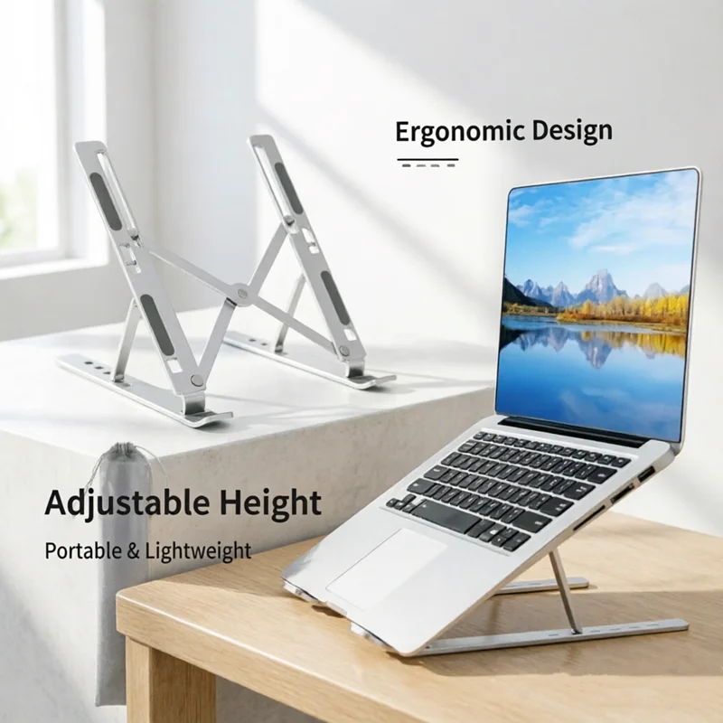 Laptop Stand Ergonomic Adjustable Stand AIDS Computer Cooling Performance Efficient Multi-angle Adjustment Tablet Available